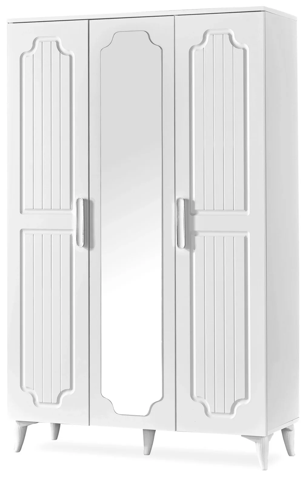 Sedef 3-Door Wardrobe White