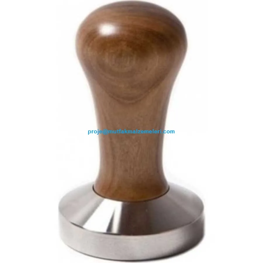 EPK-2384 wooden-handle coffee tamper 58 mm