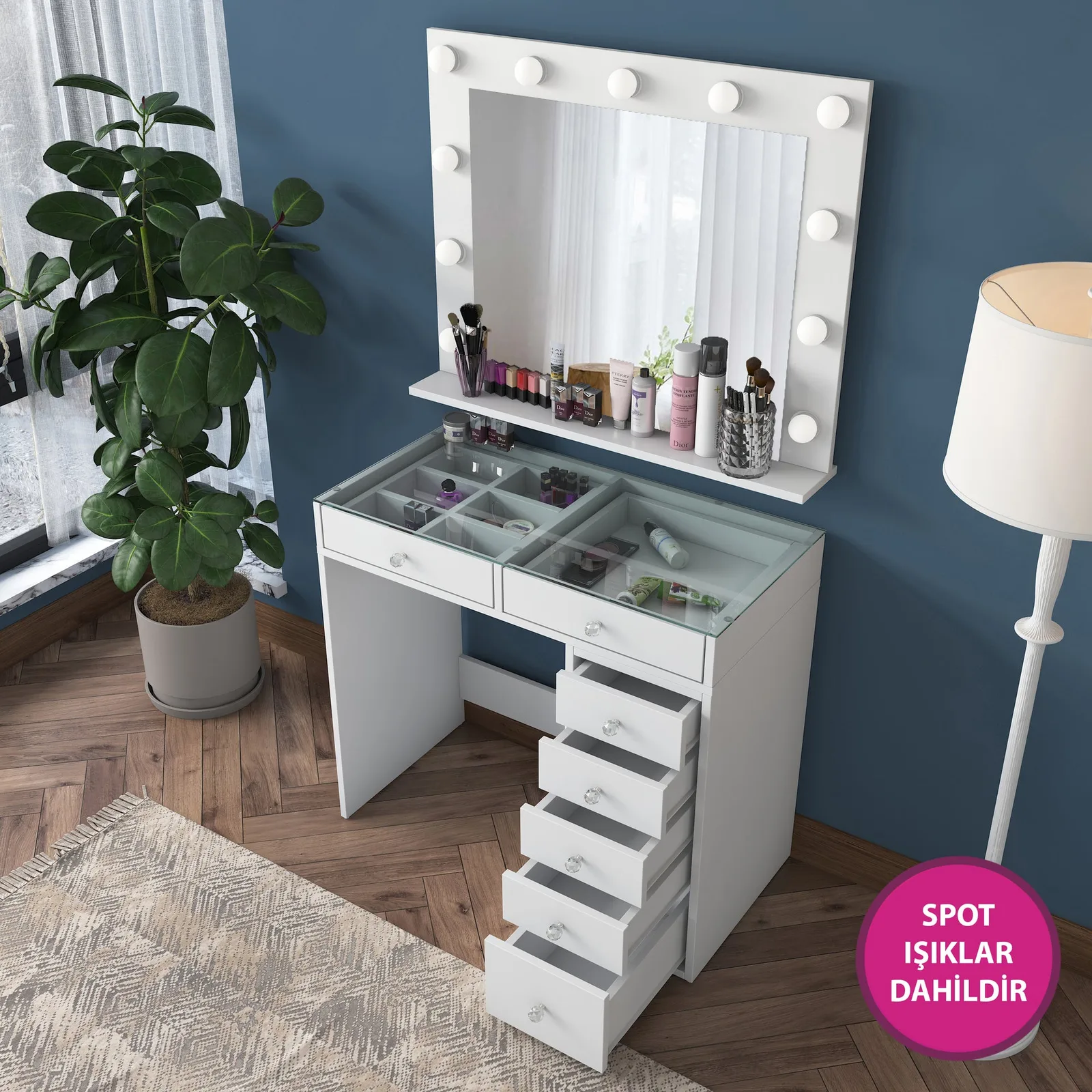 Lighted vanity table Rani BJ117