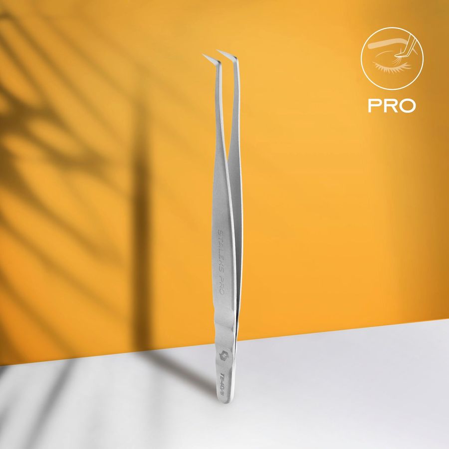 EXPERT 40 TYPE 8 Professional Eyelash Tweezers (Foot, 85°)