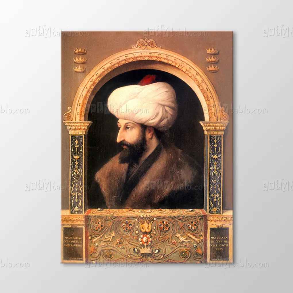 Fatih Sultan Mehmet portrait canvas wall art