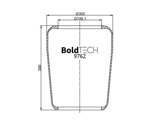 9762 R BoldTech Air Springs for Cab, Seat and Lift Systems, Vehicle Rotary Air Springs