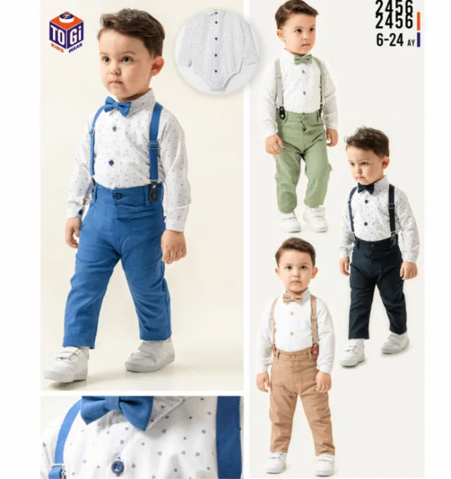 Togi 2444 Baby Boys’ Bow-Tie and Suspender Outfit
