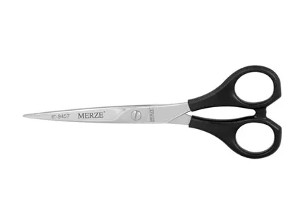Hair cutting scissor with plastic handle D-302
