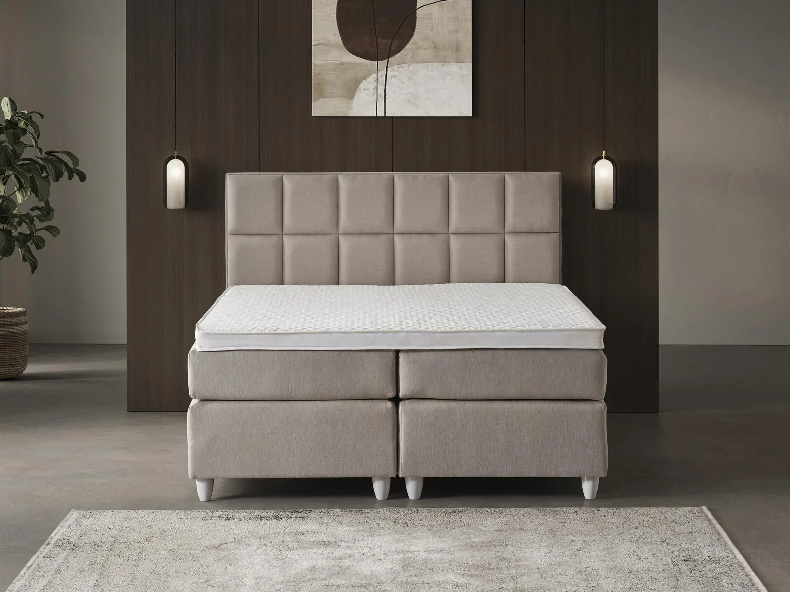 Boxspring bed set
