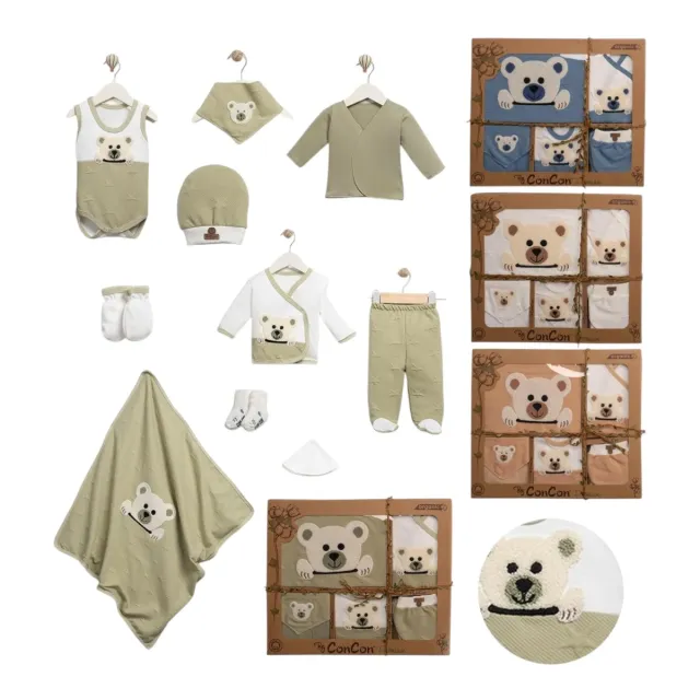 Concon Panda Ten-Piece Newborn Set CC-1661