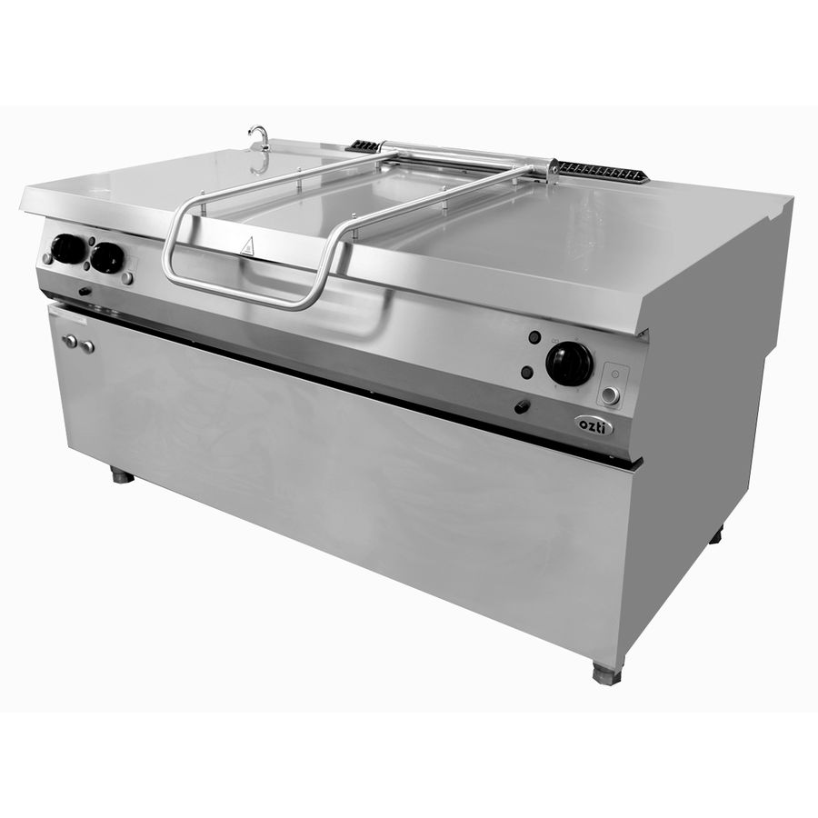 مقلاة قلابة غازية فئة 900 - بمحرك رفع كهربائي 205 LT - 160x90x85 - إشعال إلكتروني