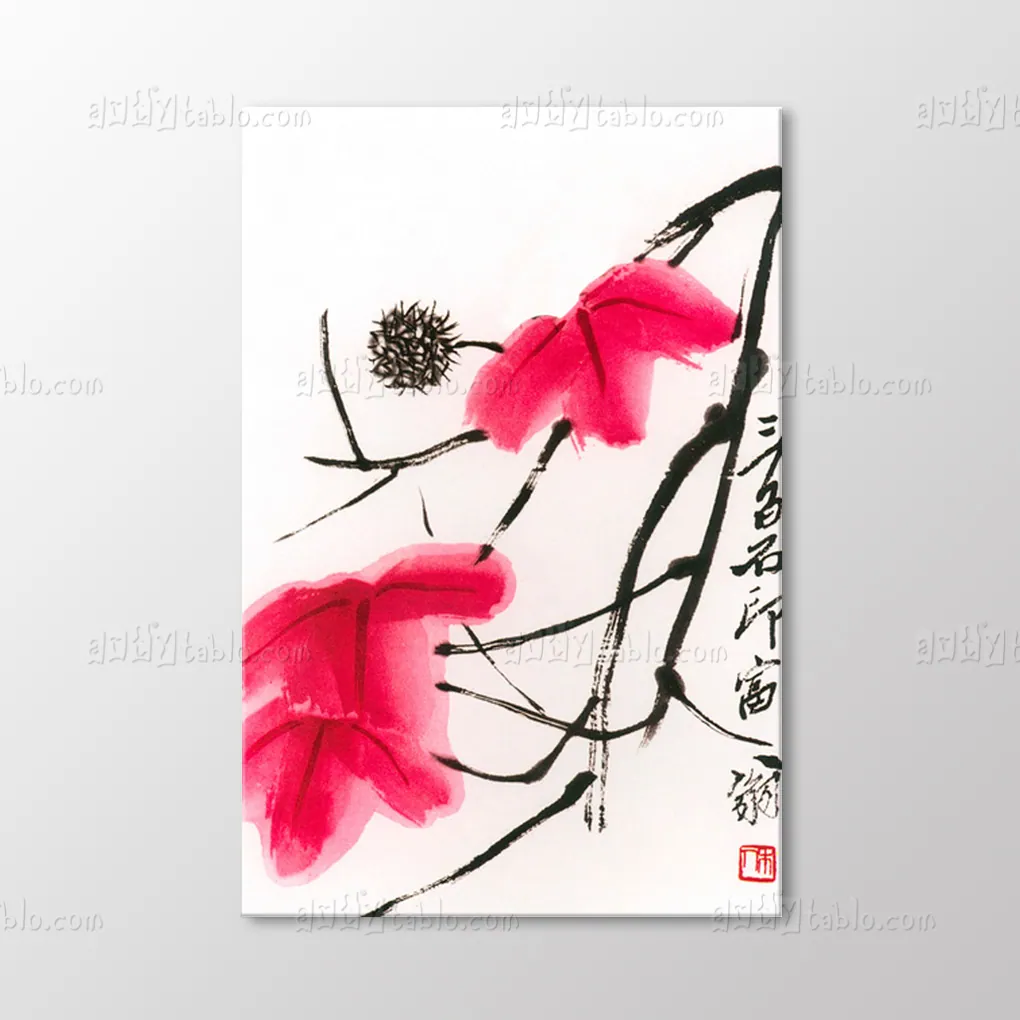 Yapraklar Murekkep Tablo canvas wall art