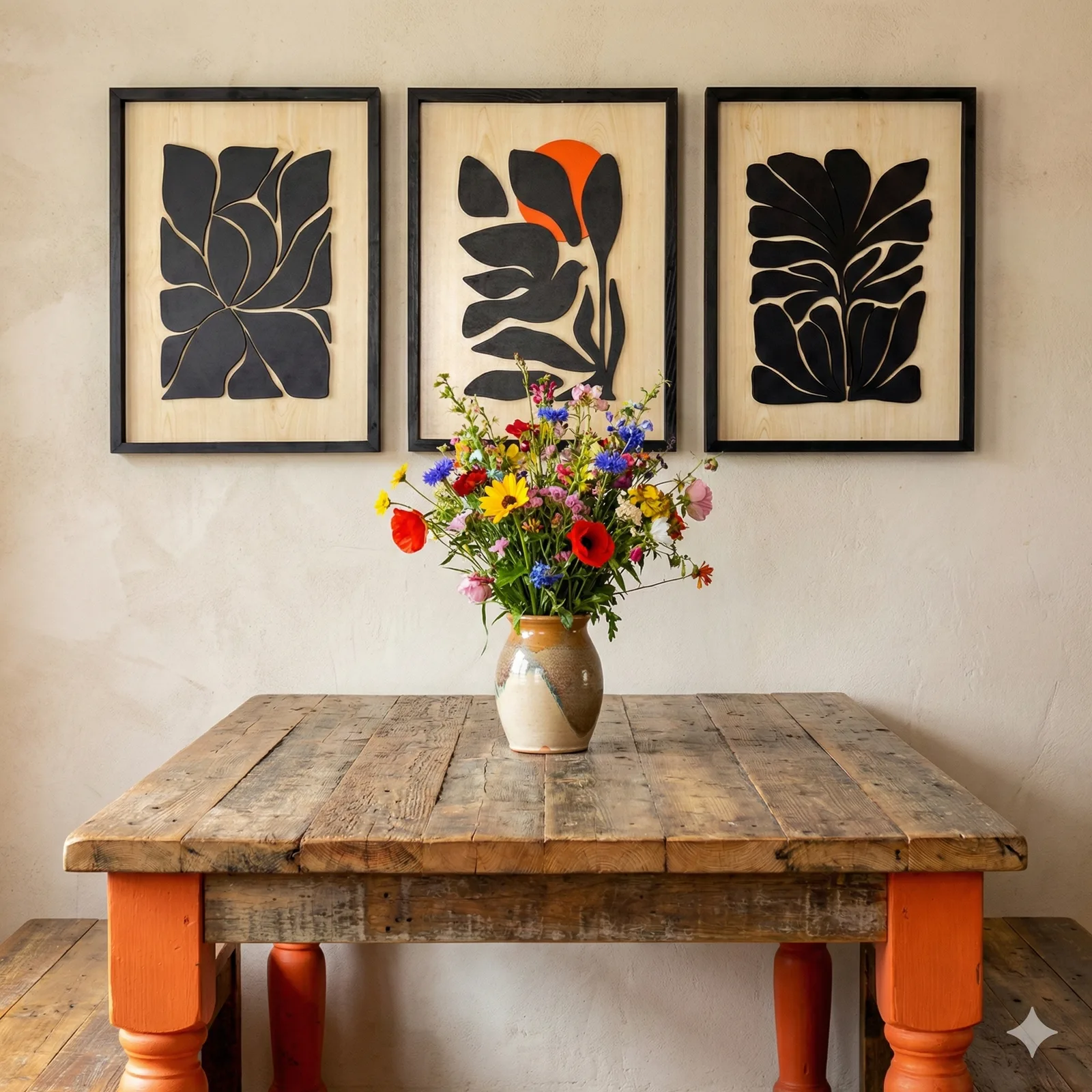 Bird wooden wall art