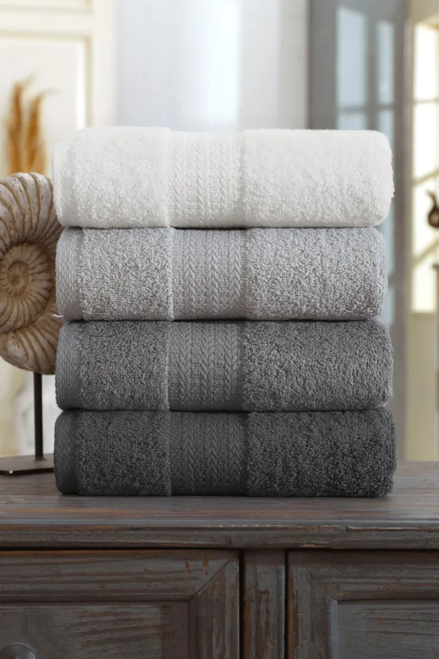 Elart Rainbow Towel Set Cotton 4 Pieces (50x90 cm) Anthracite