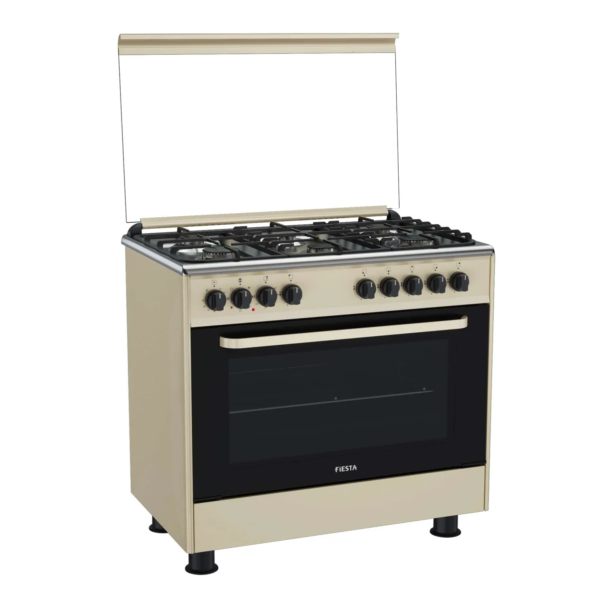 طباخ غاز قائم 90×60 بست شعلات طراز FO 96G6 SC