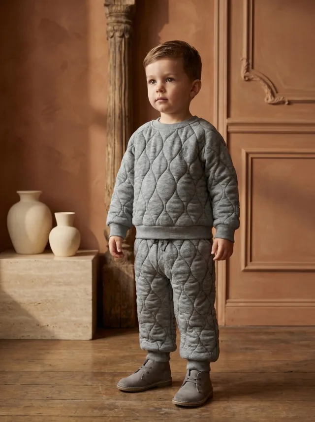 Grey padded sports set 26502