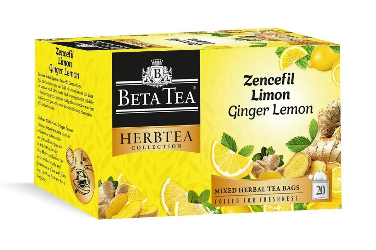 شاي زنجبيل وليمون Beta Herbtea Collection 20 كيس