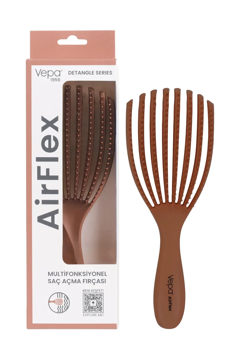 Airflex detangling brush, mocha