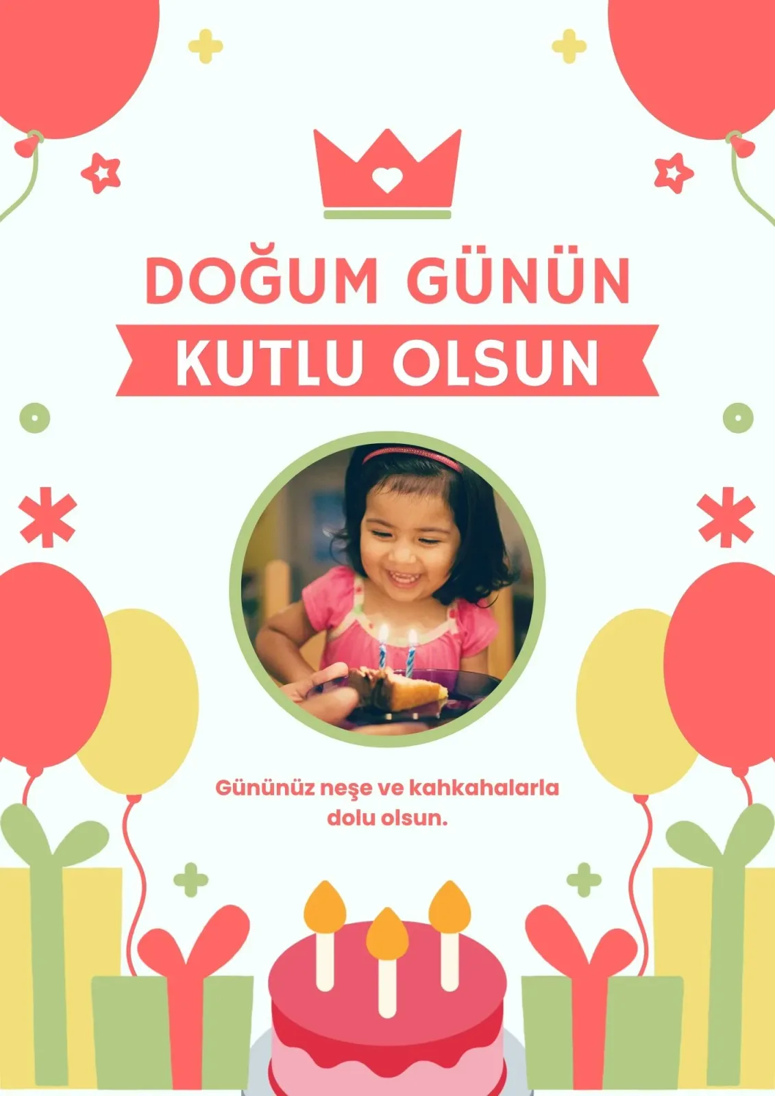 Printed birthday magnet