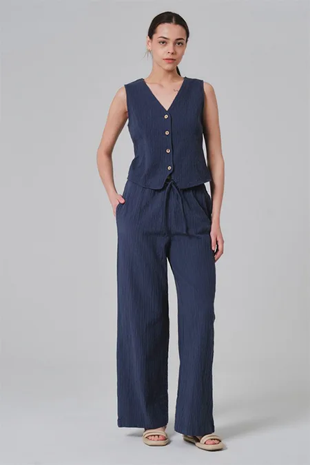 Pinaldi vest and trousers set in navy (model K5)