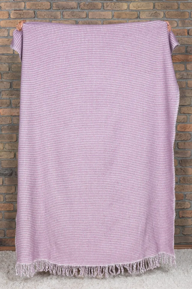 Elart Carlos Waffle Cotton TV Blanket (130x170 cm) Purple
