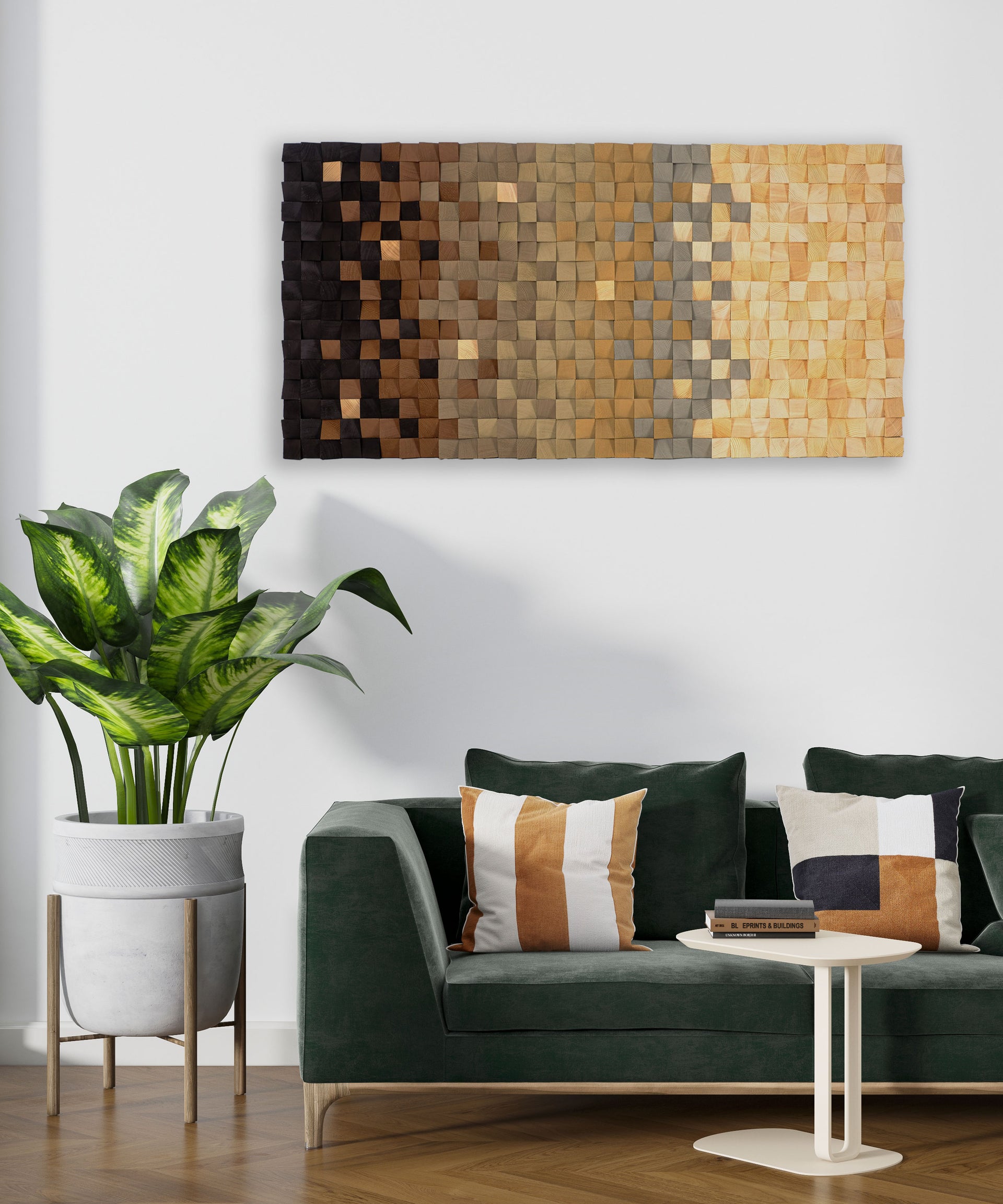 Bellis Mosaic Wooden Wall Panel