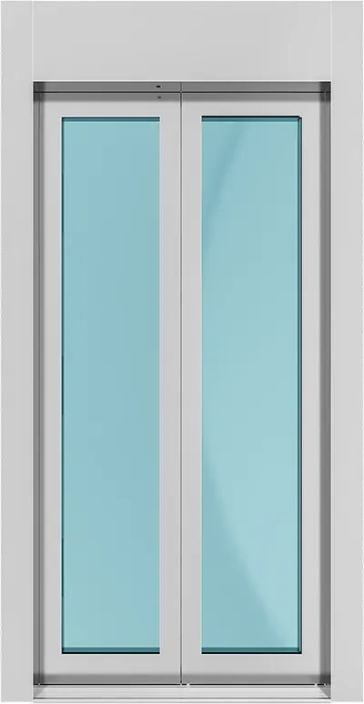 باب طابق زجاجي بإطار B-01