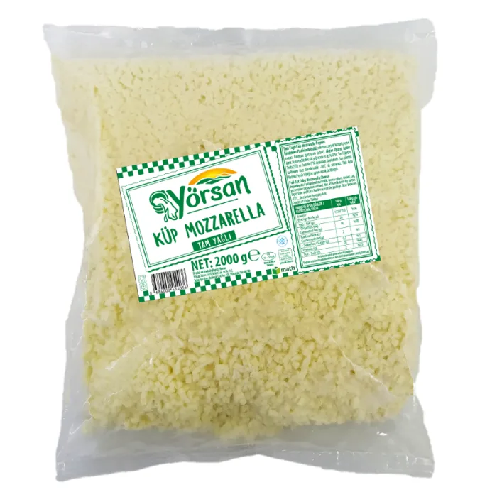 جبنة موزاريلا مكعبات Yorsan 2000 g -18
