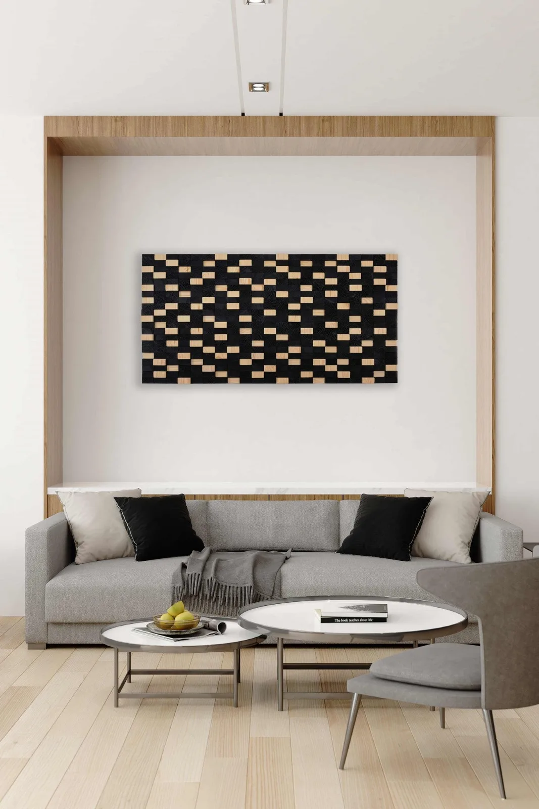 Pila Mosaic wood wall art