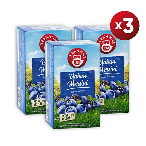 شاي فواكه مشكّل بالتوت الأزرق Teekanne 40 غرام × 3 قطع