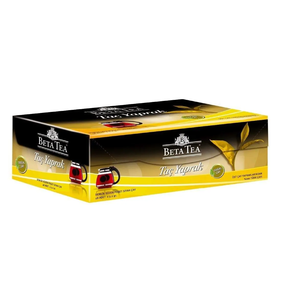 Beta Tea شاي تاج الورق أكياس للبراد 48 كيس