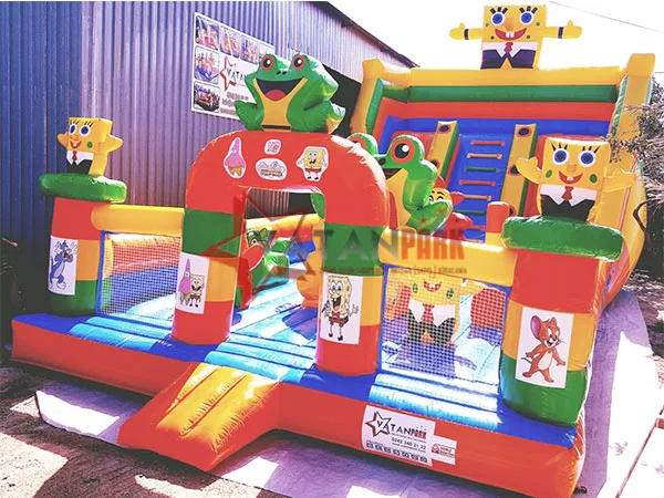 ملعب نفخ Sponge Bob and Frog House VTNPRK-0060