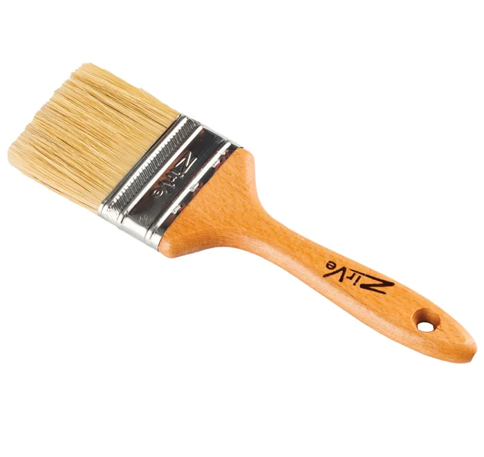 Wooden-handle cutting-in paint brush