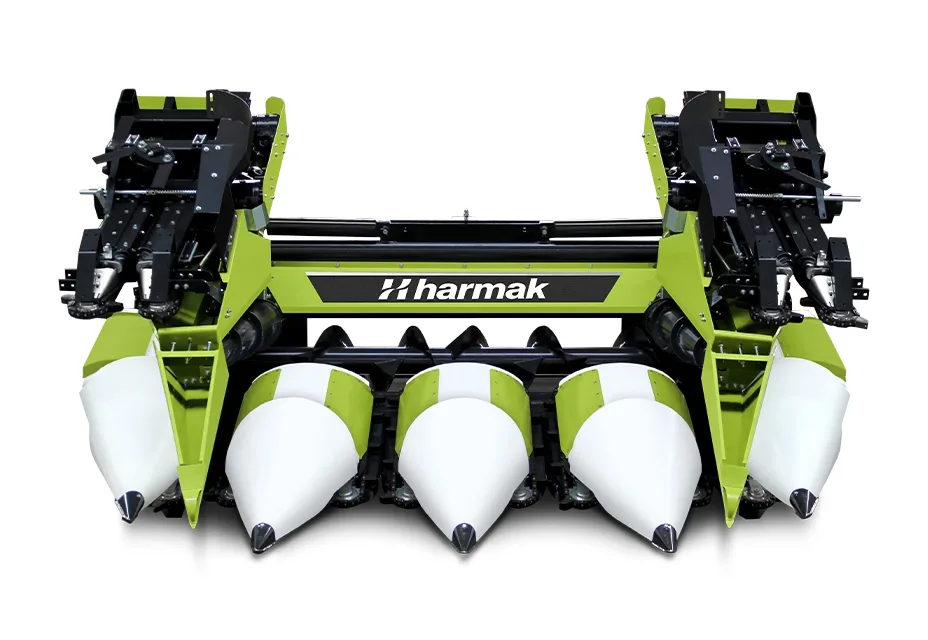 Folding corn harvest header