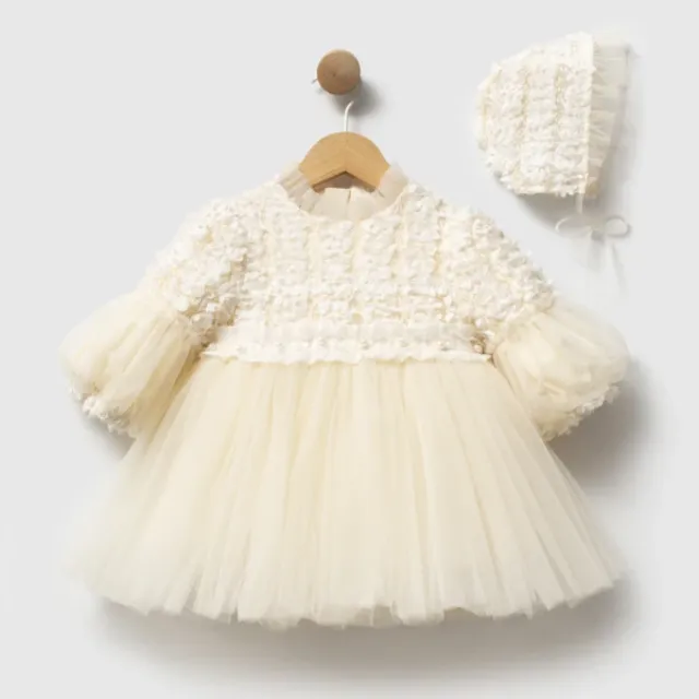 Cumino Baby Girls’ Dress and Hat Set MJ207