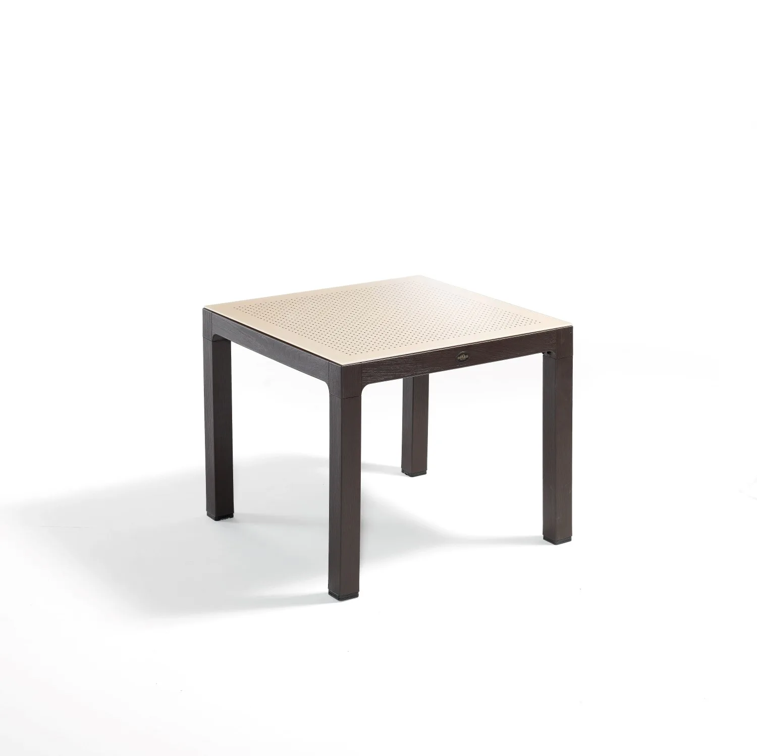 طاولة طعام Wood With Glass/Dotted 90