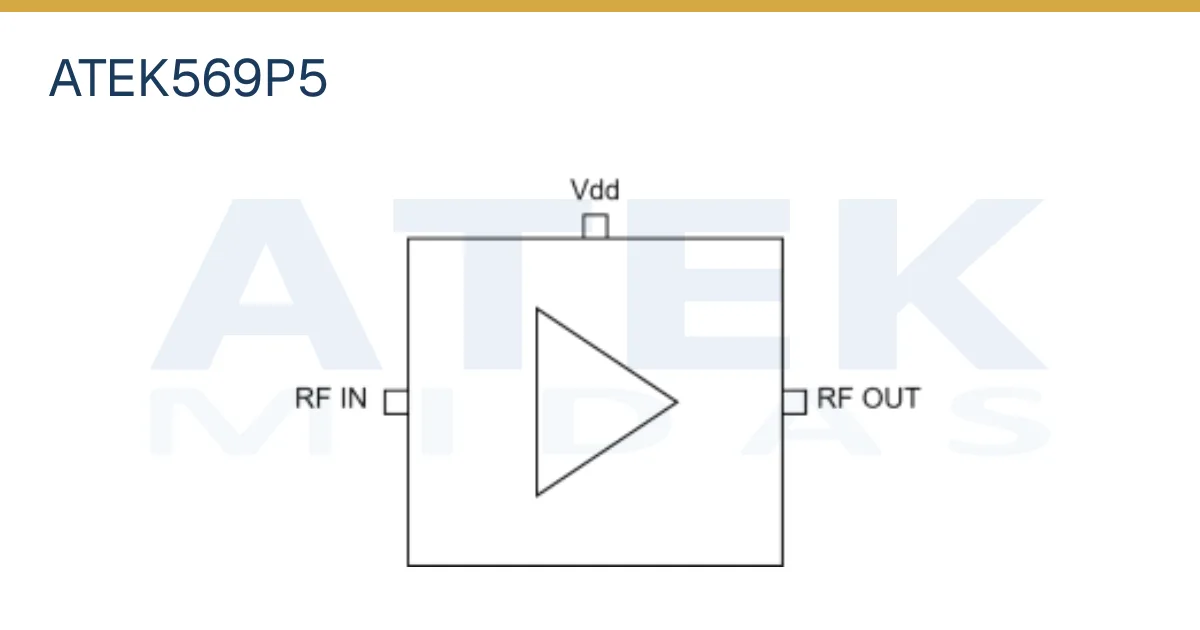 ATEK569P5 0.2 - 24 GHz driver amplifier