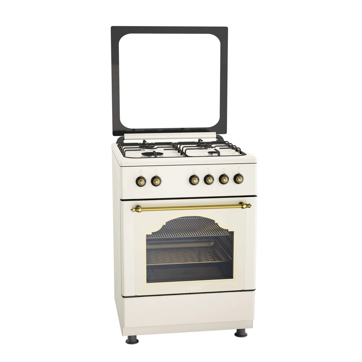 طباخ غاز قائم 60×60 بأربع شعلات طراز FO 66G4 CR