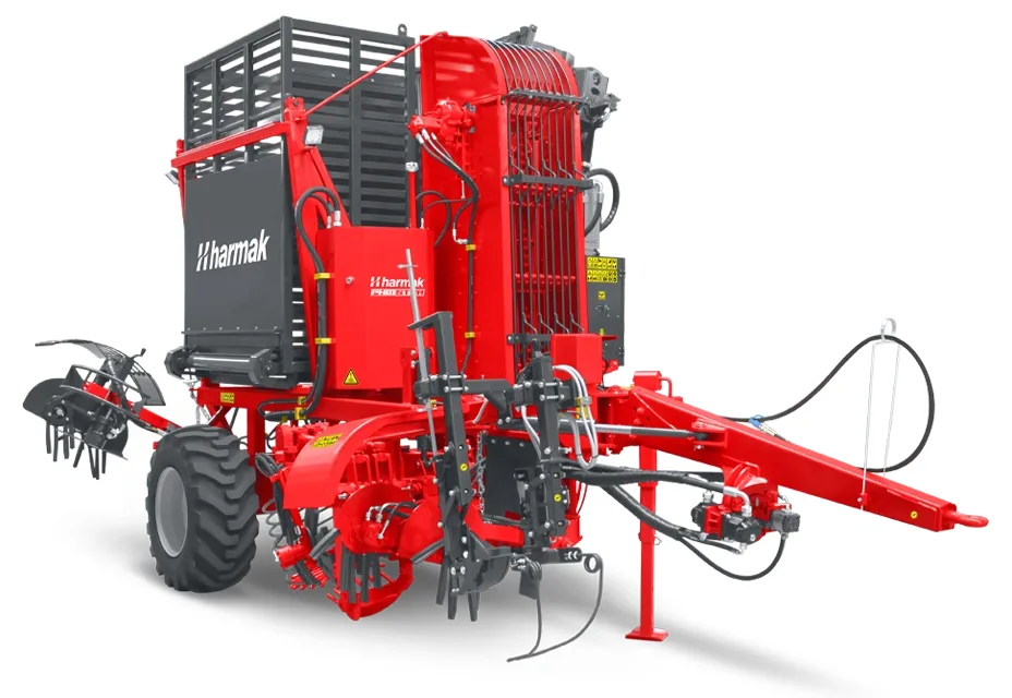 Sugar beet harvesting machine