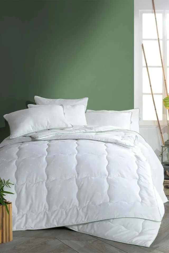ELART Quilt 100% Natural Bamboo Double 62-Thread Satin Piping (155x215 cm)