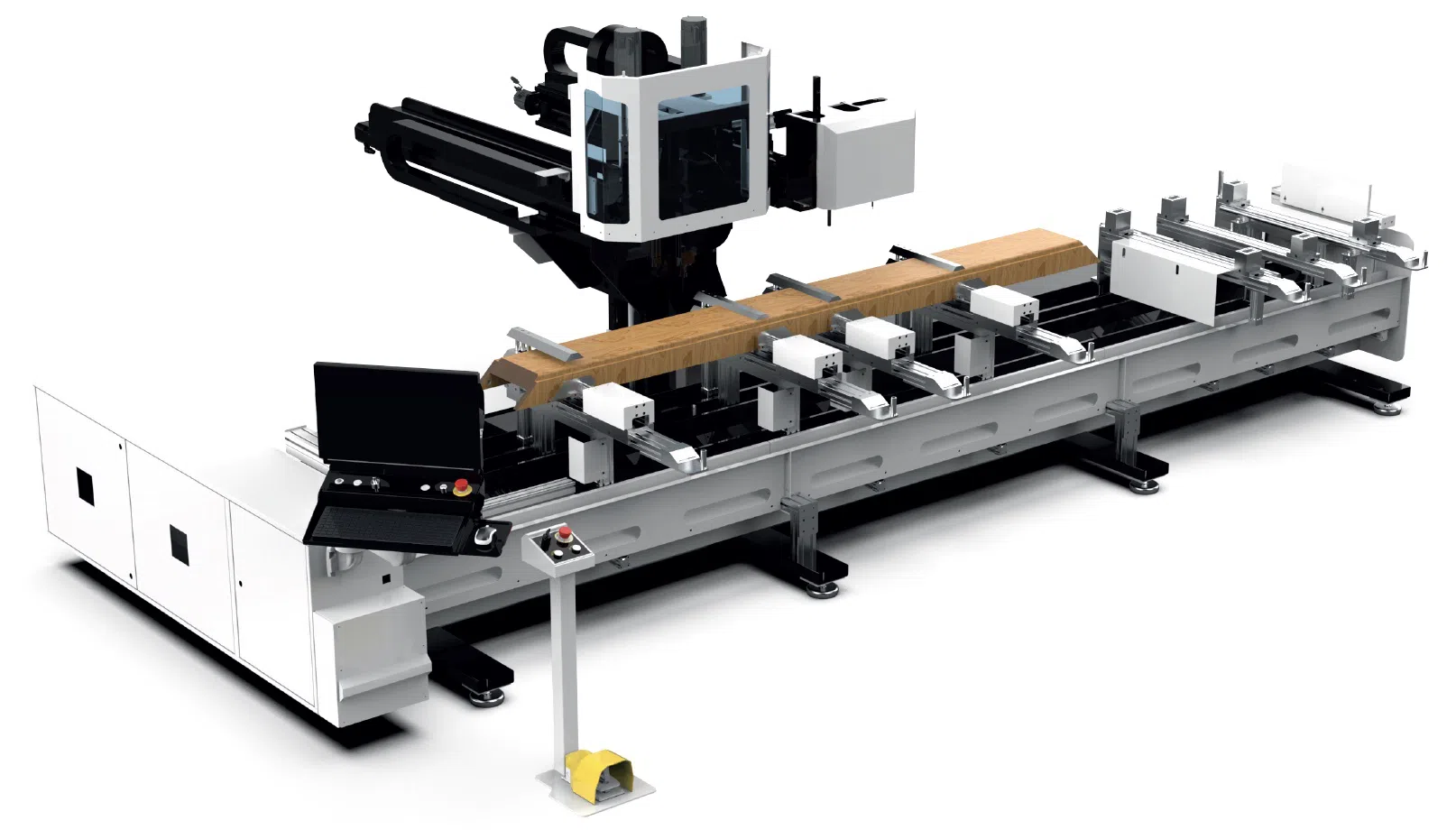 آلة Ozgenc WD 200 CNC PRO لفتح موضع قفل الأبواب وإطارها وقطعها وثقبها