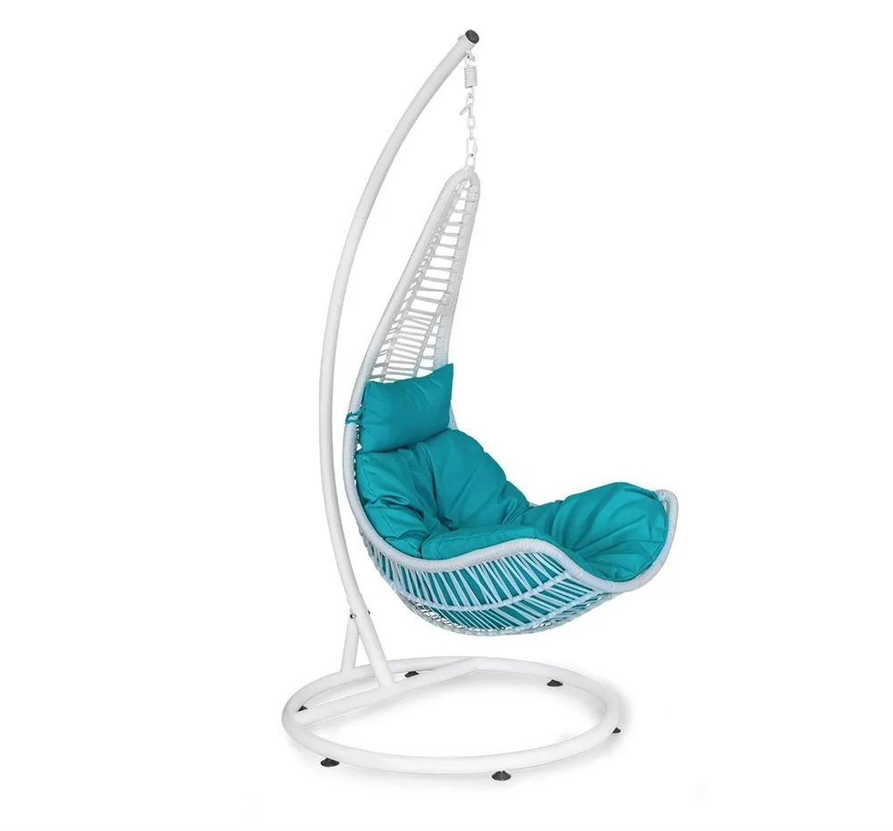 أرجوحة معلقة SPIDER White Body Blue Cushion