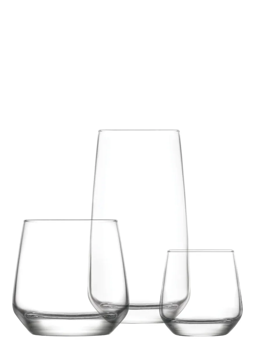 Lal glass tumbler set
