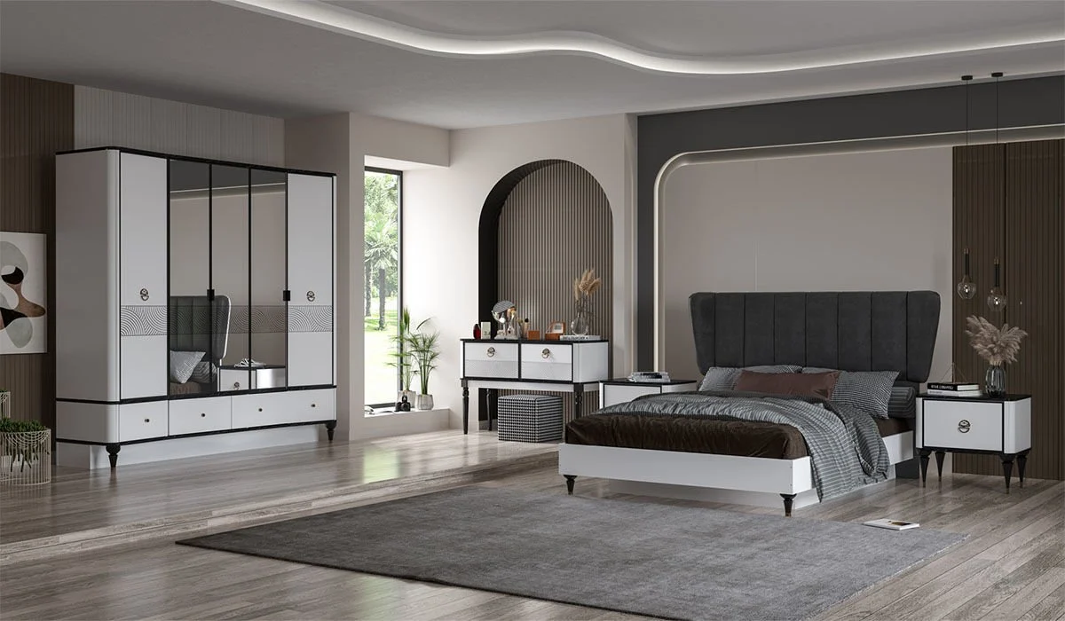 White Cross Bedroom Set