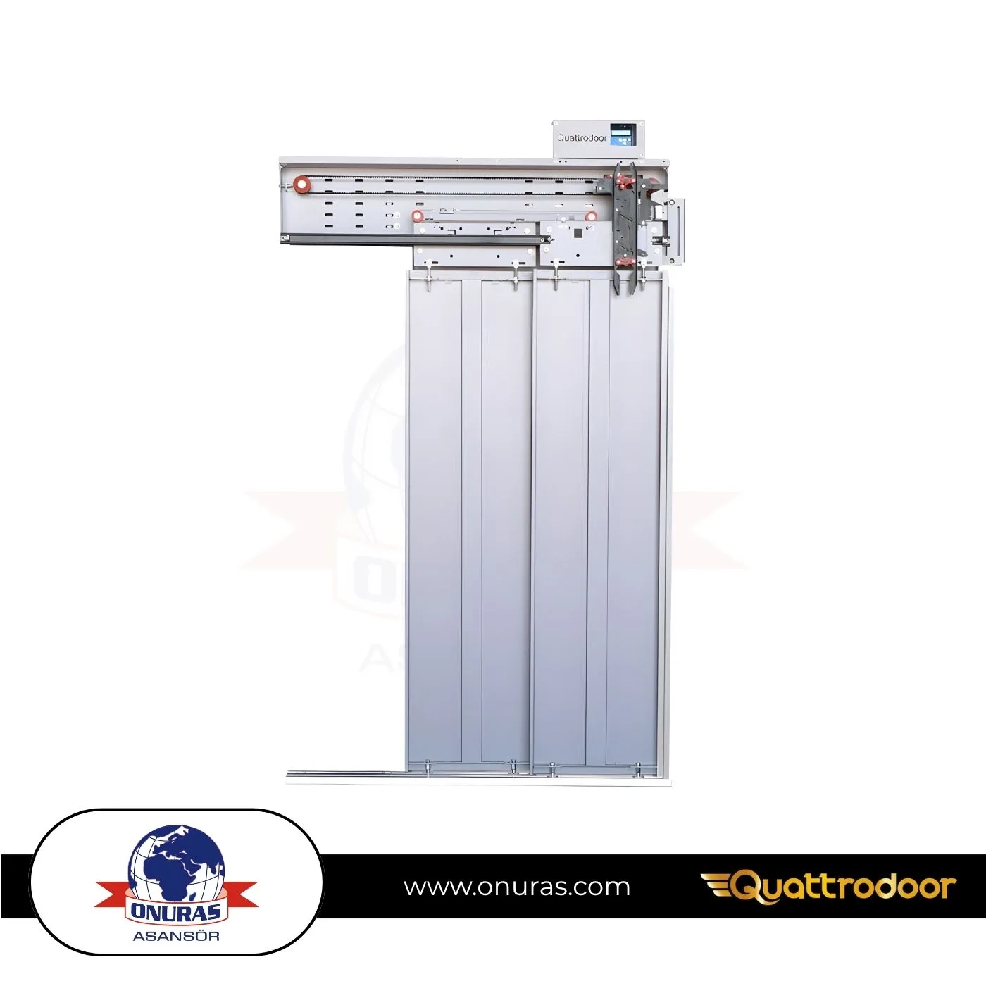 باب كابينة تلسكوبي 2 Panel Brushless