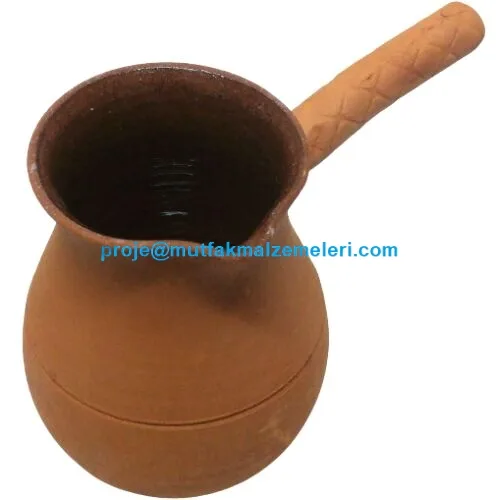 KP023 glazed clay Turkish coffee pot for 4-6 people