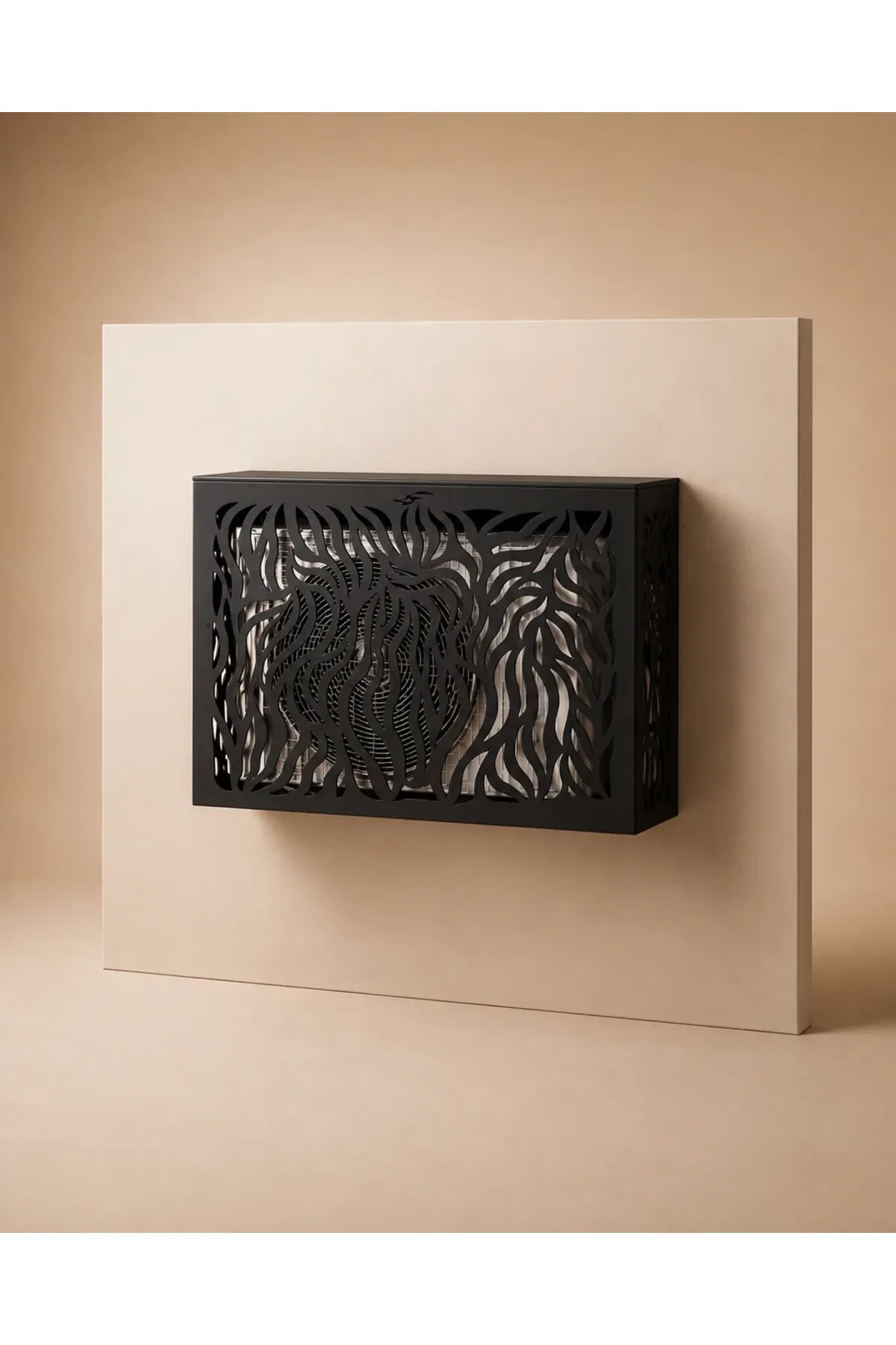 Metal outdoor air conditioner unit cover