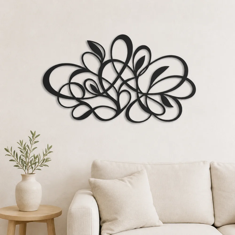 Sculptural Loop Garden Metal Wall Art