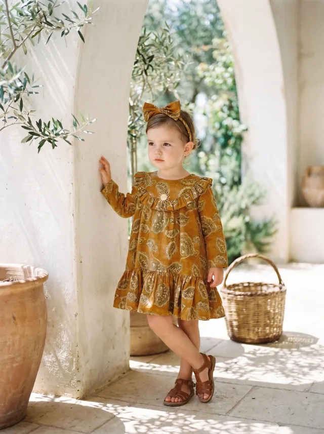 Patterned cotton dress 26612