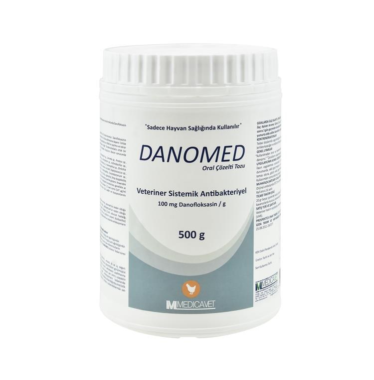 Danomed — Water-Soluble Powder (Danofloxacin 100 mg/g)