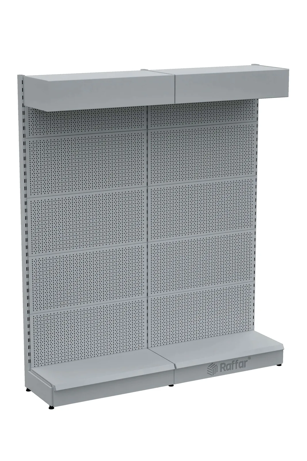 رف عدد وأدوات مثقب مع غطاء علوي وقاعدة – أبيض، وحدتان – W180 × H220 × D30/40 cm