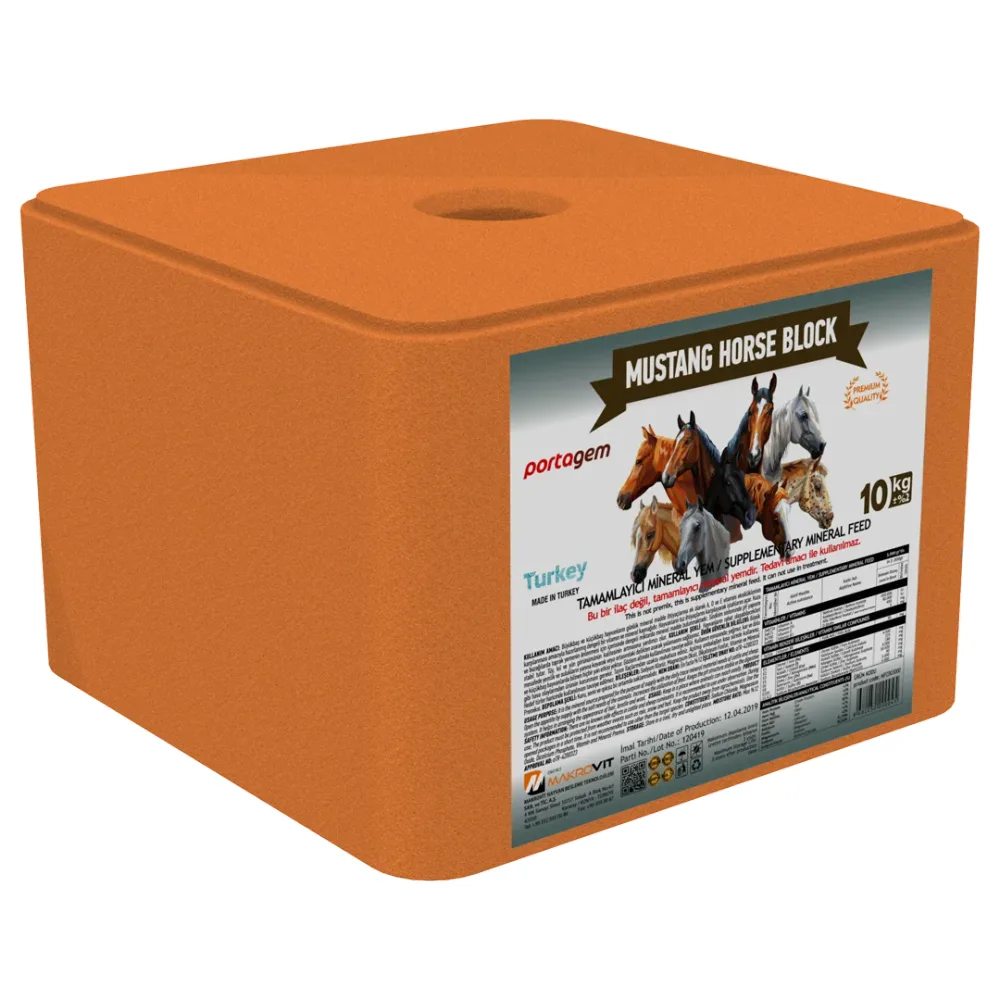 Portagem Mustang Horse Block lick block