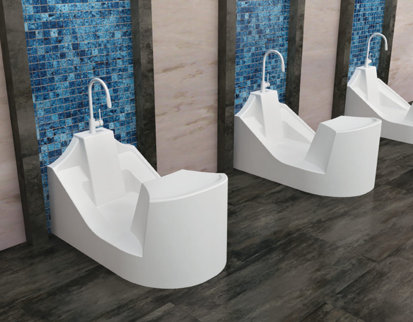 حوض استحمام 105×75 سم