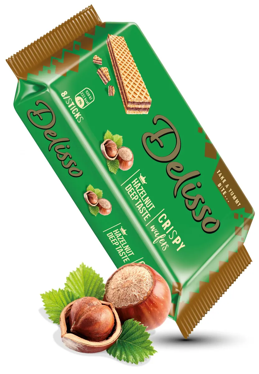 Delisso Hazelnut Cream Flavour Wafer